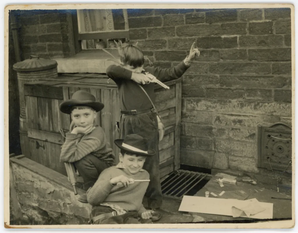Rainis Berzins and the Bekeris brothers, Grantham Road, Great Horton, 1959