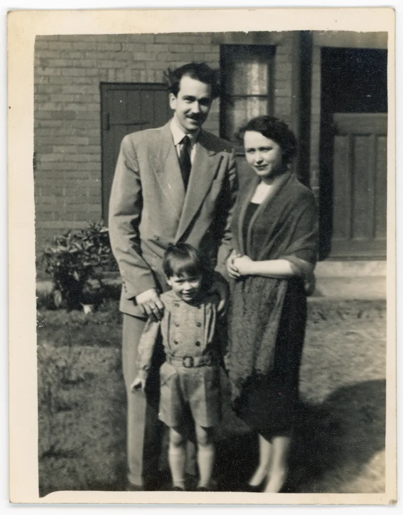 The Berzins family, Holmfirth, 1956