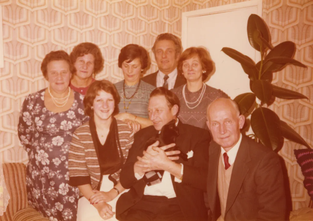 Ingrid Dzerins and family, Bradford, c.1975
