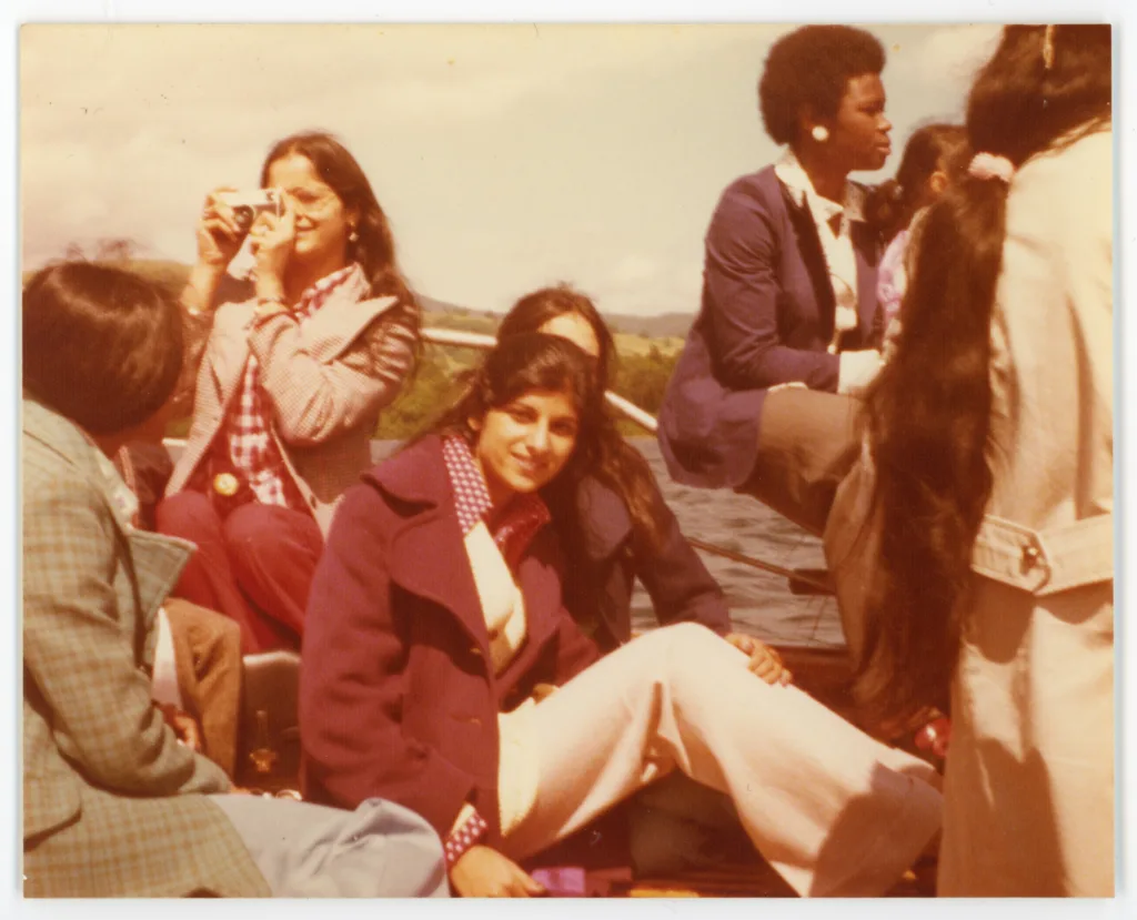 Shaheen Hafeez and school friends, Lake Windermere, 1974