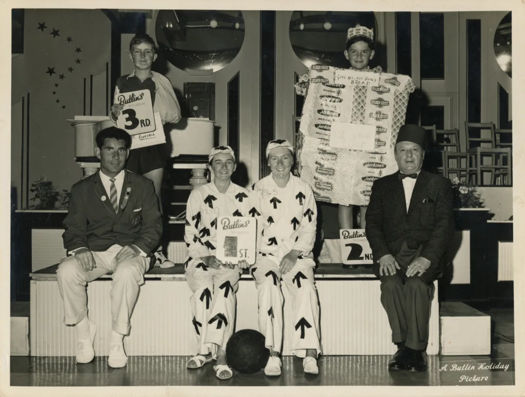 Mary, Lynn and other competition winners, Butlins, Skegness, 1962