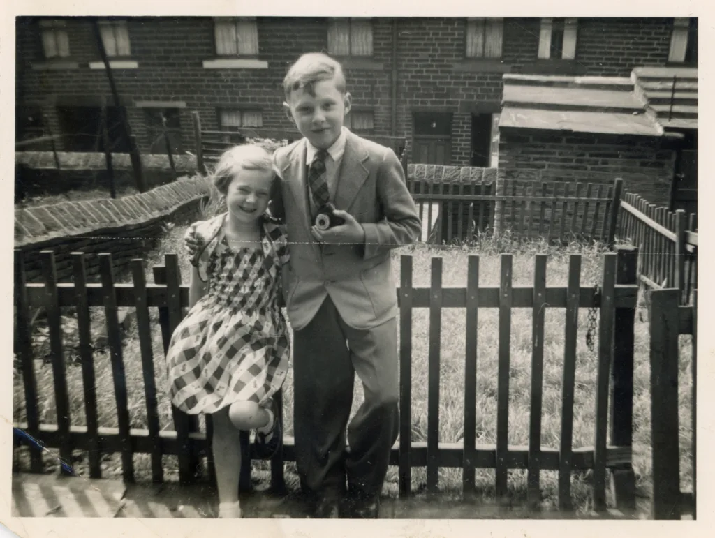 Lynn Hatton and Ivan Smith, Hollings Terrace, 1956