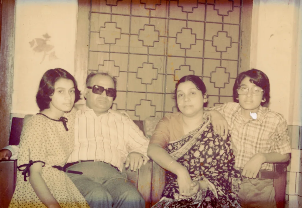 The Rahman family, Bangladesh, 1980