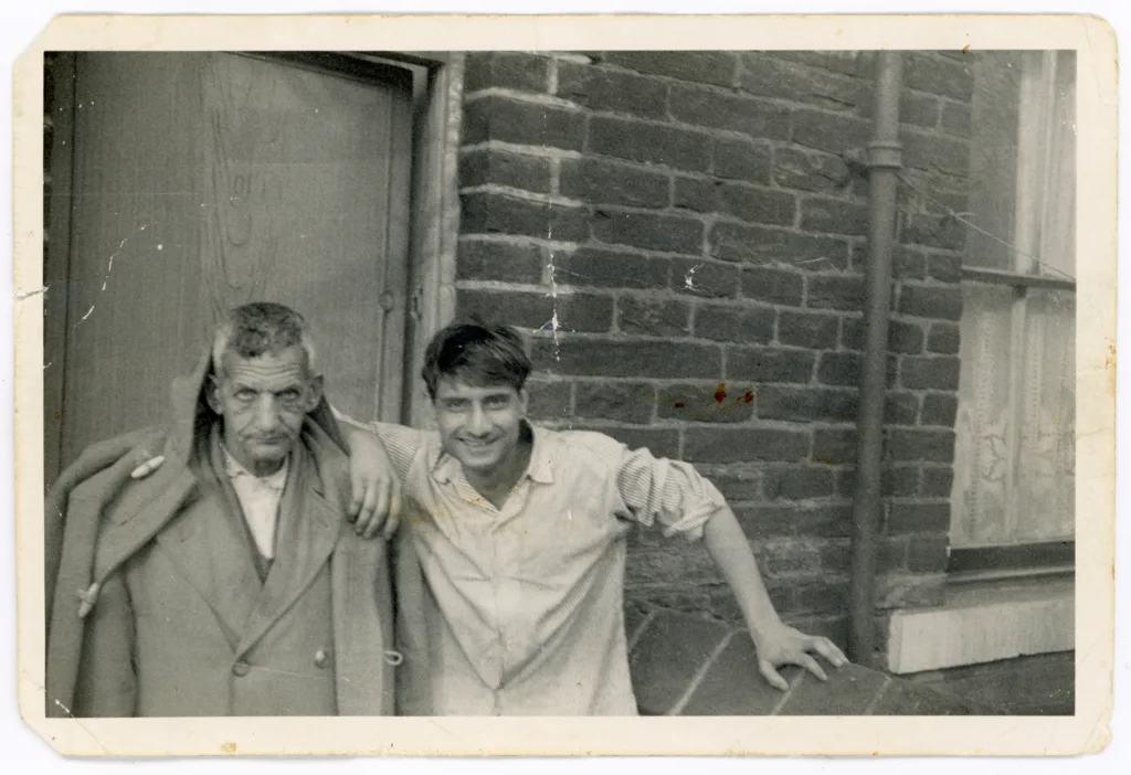 Nazir Ahmed Qureshi and neighbour, Ryan Street, c.1966