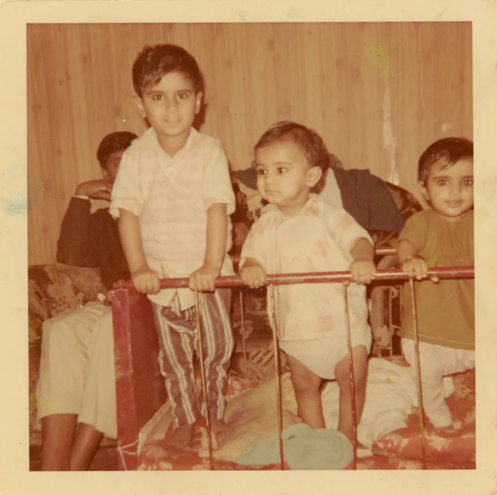 Sujad Ahmed, Fiaz Ahmed and Zebun Bashir, Ryan Street, c.1970