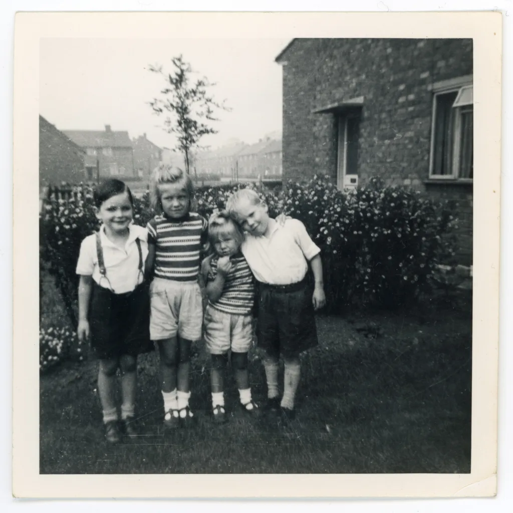Paul Valter and friends, Thorpe Edge, c.1950