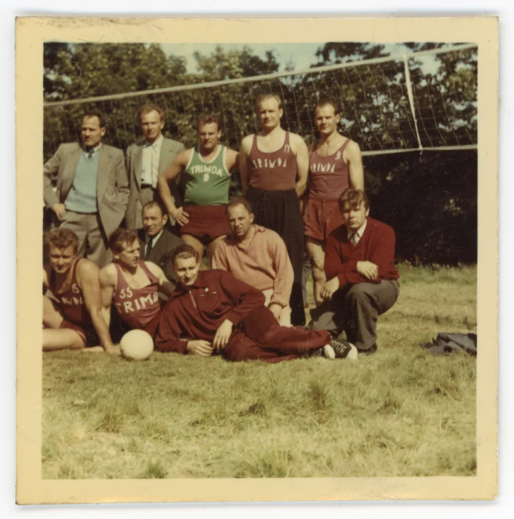Ulo Tendal and volleyball teammates, Bradford, c.1970