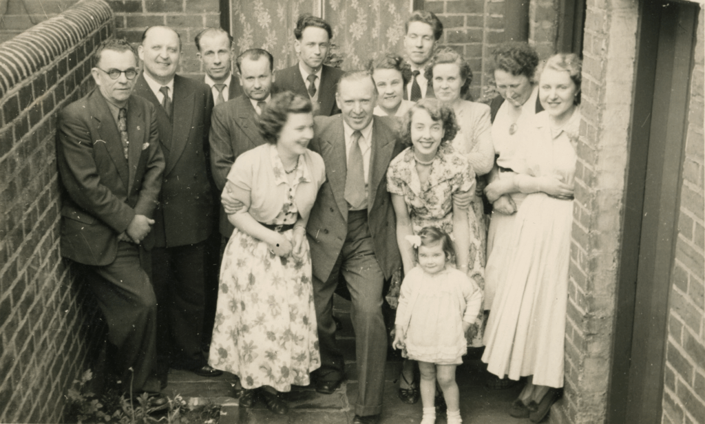50th birthday party, Preston, 1954