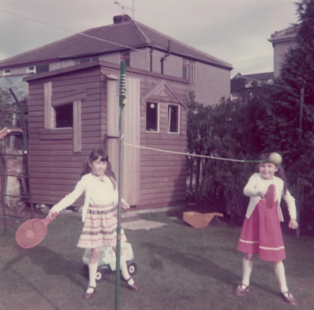 Ruth Hughes and Rachel Ryan, Flockton Drive c.1970