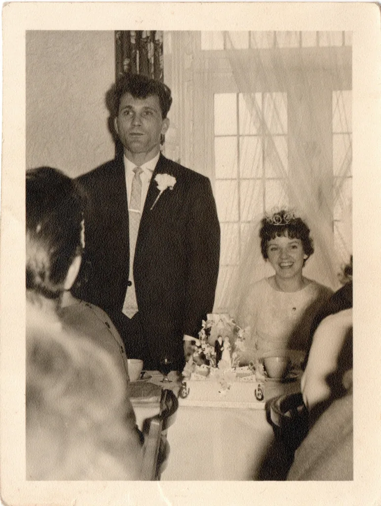 Attila and Jean Bielik, Wedding Day, 1962