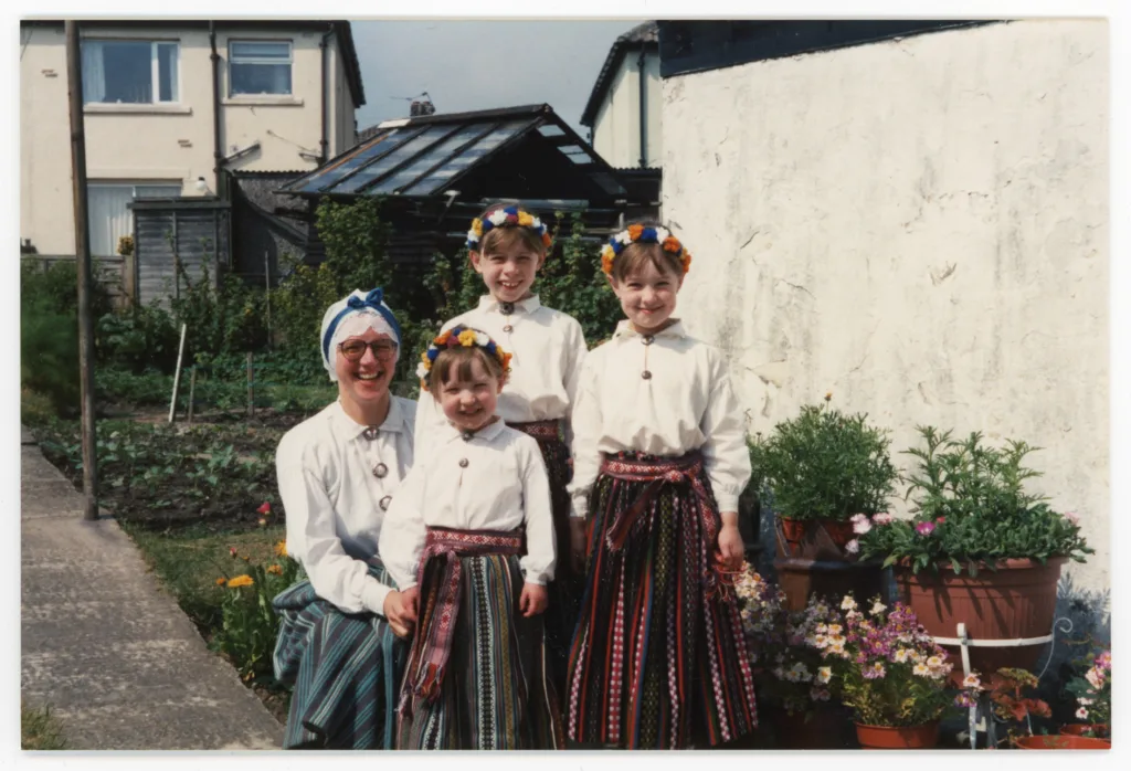 Dzintra Grinbergs, Maija, Paula and Lija Kellett, Upper Heaton, 1995