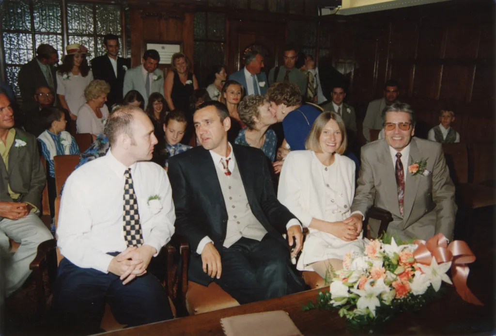 Melanie and Miklos Papp’s wedding day, 1995